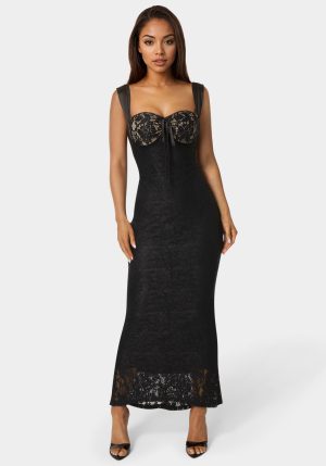 Lace Bustier Midi Dress